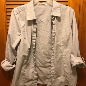 Gray button up